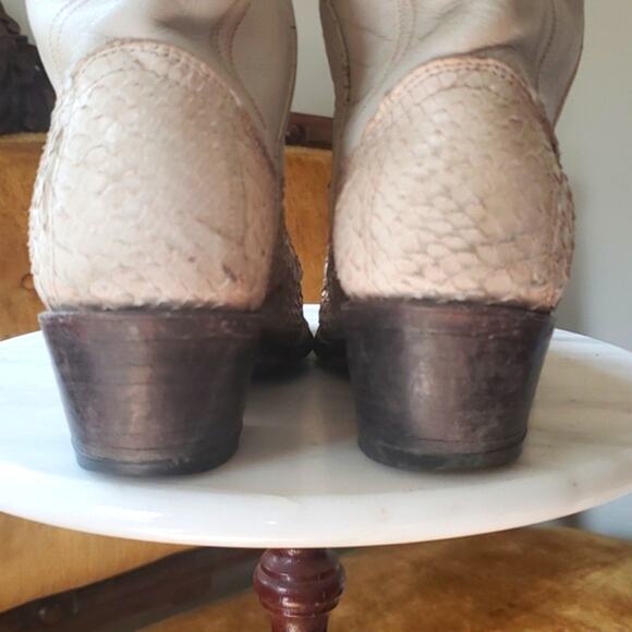 Dan Post 4061 Women's Vintage Cowboy Boots Aligator Embroidered Western Cowgirl - Picture 5 of 8